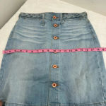 AG Adriano Goldschmied  womens Lula braided light wash denim pencil skirt Photo 10