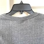 Topshop ribbed grey short sleeved top Photo 8