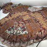 Avenue  Women's Patchwork Floral Blouse - Brown and Cream Photo 14