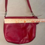 Ganson red faux leather bag purse EUC cute! Photo 5