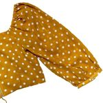 re:named Off the Shoulder Puffy Mid Sleeve Tan Crop Top | U.S. Woman’s Medium Photo 5