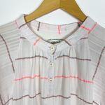 Ace & Jig Striped Metallic Short Sleeve Top Size Medium Photo 2