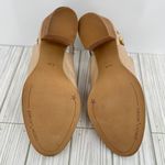 Gibson Latimer  slingback snakeskin cow leather block heel ankle boots tan black Photo 7