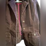 Bass Jeans Women’s Purple Corduroy Blazer Jacket Size Medium Photo 3
