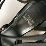 Stuart Weitzman Elastic Strappy Sandal Black Womens Size 7.5 Heels Shoes Photo 4