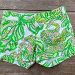 Lilly Pulitzer 4” Callahan Cotton Shorts in Seeing Pink Elephants. SZ 0 Photo 0