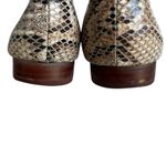 Sole Society Snakeskin Flats Womens 5.5 Tan Leather Pointed Toe Slip On Photo 4