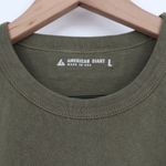 American Giant Women's Vintage Crew Tee Size L Made in USA Green Size L Photo 2
