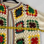 Grandma square Knit Colorful Crochet Open Photo 6