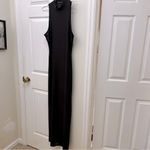 Peppermayo  Brown w/ Black Signature Logo Sheer Maxi Sleeveless Dress Size 8 Photo 4