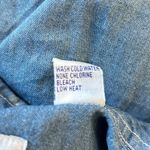 Blue Diamond Shirt Womens M Blue Embroidered Long Sleeve Denim Button Down Shirt Size M Photo 11