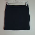 Stradivarius  Black Quilted Mini Skirt NWT Photo 0