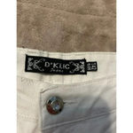 D*Klic White Jeans Size 34 inches Tall Denim Bedazzled Pockets NWT UK Photo 9