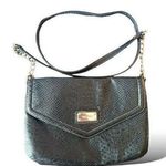 Nine West Vintage Y2K Black Faux Snakeskin Women’s Crossbody Bag Purse Photo 0