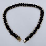 Vintage 80s Gold Coin Medallion Embossed Disc Stretch Belt One Size Boho Glam Photo 2