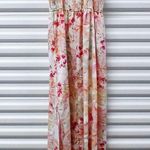 Band Of The Free Maxi Sundress Women Large Pink Floral Boho Casual Spring Summer Photo 1