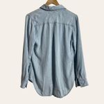 Rails Light Blue Chambray Arrow Long Sleeve Lyocell Button-Up Shirt Size Medium Photo 6