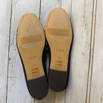 J.Crew NEW  Sz 7.5 Tina Cap Toe Denim Ballet Flat Shoes Blue Black Bow CG119 Photo 8
