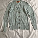 Tory Burch Light Blue Cardigan Sweater Photo 1