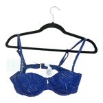 ONIA Womens Dalia Textured Bikini Top Blue Size Medium New Photo 1