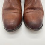 Frye Women's size 7.5 Brown Leather Molly Hook Ankle Boots Booties Chain Buckle Photo 8