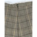 Perceptions Petite Suede Women 3 Piece Suit Collarless Jacket Plaid Rust Hue 14P Orange Photo 15