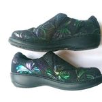 Spring Step  6.5 Butterfly Rainbow Metallic Nursing Clogs Shoes in Black Photo 0