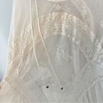 Free People Layered In Lace Swing Dress Tunic Ivory White Small Photo 5
