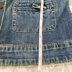 Vtg 90s Y2k Blue Asphalt Embroidered Floral Denim Jean Jacket Prairie Cottage L Size undefined Photo 8