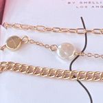 Laundry by Shelli Segal Laundry Shelli Segal Set 3 Gold Chain Anklets Pearl Accents 9" + 1" Extender NEW Photo 1