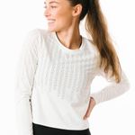 Zyia White Chillcicle Crop Long T RC Photo 0