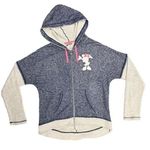 Disney  Parks Original Minnie Mouse Blue Zip Up Jacket Size Medium Photo 0