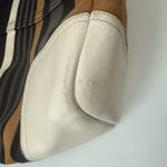 Coach  Hadley Shoulder Tote Dual Straps Striped Canvas Leather Travel Bag Photo 5