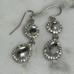 Elegant Crystal Double Drop Silver Photo 0
