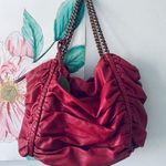 Elie Tahari ππ Red/Berry Leather Bag With Chain and Leather Straps Photo 0