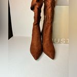 JustFab Fiona Slouched Heeled Boot Luggage casual classic comfy fall winter stylish Photo 7