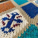 Vintage 90s Unisex Finalist Knitwear Diamond Pattern Sweater Size undefined Photo 7