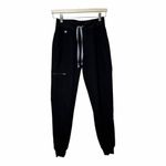 FIGS  Zamora Jogger Scrub Pants Black Size XXS Technical Medical Nursing Uniform Photo 6