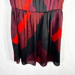 Jennifer Lopez  Size 6 Dress A Line Red Sleeveless‎ Knee Length Pleated 1540 Photo 3