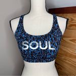 Lululemon Soul Cycle Energy Sports Bra Leopard Camo Blue Nile Multi 8 W2BKBS Photo 1
