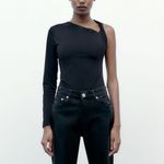 ZARA Asymmetrical One Shoulder Bodysuit Photo 3