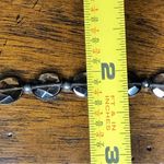 Sterling Silver Faceted Smokey Quartz  Spacers Toggle Clasp Tennis Bracelet 8” Photo 5