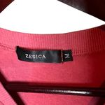Zesica Cropped Long Sleeve Knit‎ Sweatshirt Pink Women’s Size Medium Photo 1