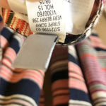 Gap Striped Silk Blend Shawl Scarf Very Berry Pink One Size Photo 3