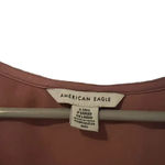 American Eagle  Pink V-Neck Silk Dress Size Small Photo 3
