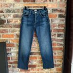 Mother The Thrasher Flood Straight High Rise Jeans in C’est La Vie, 26 Blue Photo 1