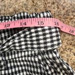 SO  Black and White Gingham Straight Leg Paperbag Pants, Size Large NWOT Belted Photo 2