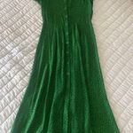 Reformation Green Midi Dress Sz 2 Photo 6