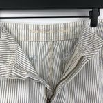 American Eagle  Pinstripe Straight Leg Pant Cream Blue 6R Photo 3