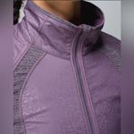 Lululemon  Rebel Runner Jacket Heathered Black/Purple Fog Size 4 Photo 7